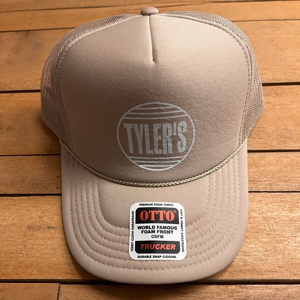 NEW Tyler’s Trucker Hat Khaki Tan SnapBack